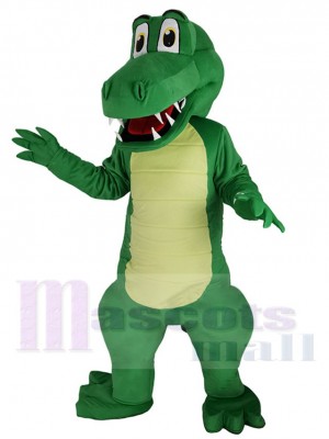 Robust Green Alligator Mascot Costume Animal