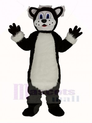 Black and White Fat Cat Mascot Costumes Animal