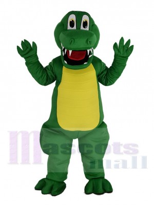 Funny Green Alligator Mascot Costume Animal