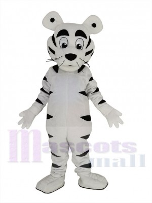 Funny White Tiger Mascot Costume Animal