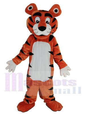 Docile Tiger Mascot Costume Animal