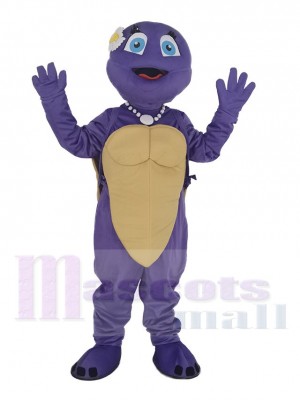 Purple Female Turtle Mascot Costume Animal
