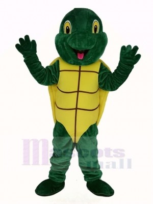 Plush Green Turtle Mascot Costume