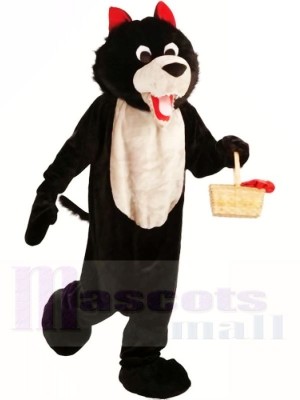 Black Wolf Mascot Costumes Free Shipping 