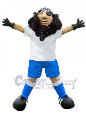 Long-Bearded Pirate Captain Mascot Costume People