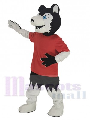 Black Wolf Player Mascot Costume Animal
