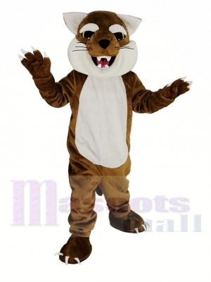 Cute Brown Bobcats Mascot Costume