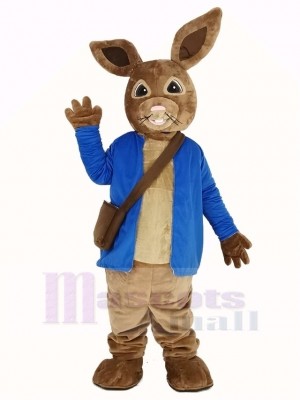 Peter Rabbit in Blue Coat Mascot Costume