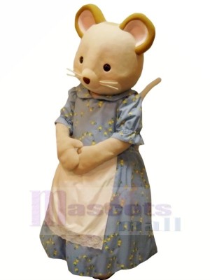 Virtuous Mouse in Dress Mascot Costumes Cartoon	