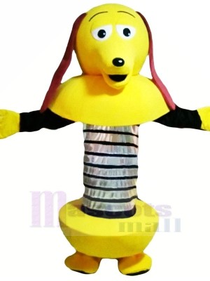 Yellow Cartoon Robot Dog Mascot Costumes Cartoon