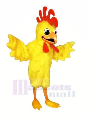 Beautiful Yellow Furry Chicken Mascot Costumes Cartoon