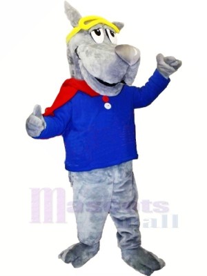 Sport Wolf with Big Nose Mascot Costumes Cartoon