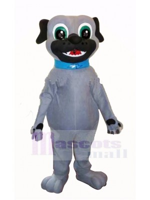 Grey Puppy Dog Mascot Costume Cartoon