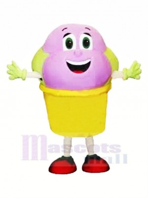 Cute Ice Cream Mascot Costume Cartoon