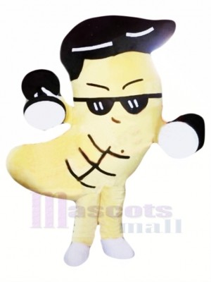 Funny Cashew Mascot Costume Cartoon