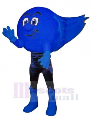 Blue Comet Mascot Costume Cartoon