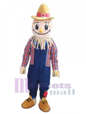 Scarecrow Farmer Man Mascot Costume People