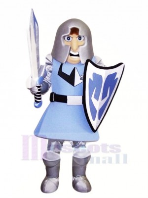 High Quality Crusader with Blue Coat Mascot Costume People