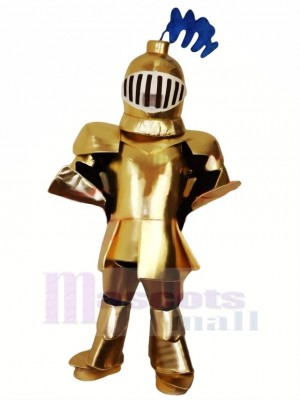 Cool Golden Knight Mascot Costume People