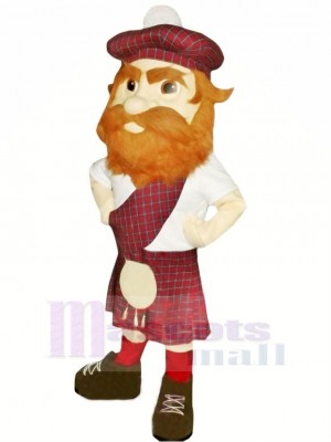 Highlander with Brown Shoes Mascot Costume People