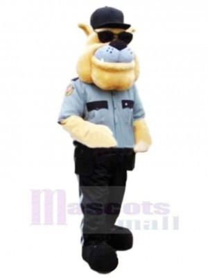 Police Dog With Sunglasses Mascot Costume Cartoon