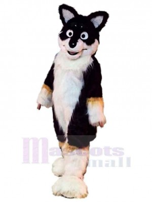 Brown Dog Fox Husky Dog Mascot Costume Animal with Big Eyes