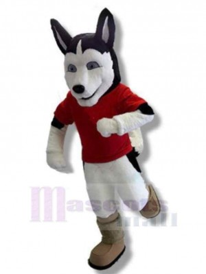 Racing Husky Dog Mascot Costume Animal