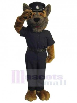Cool Uniform Police Dog Mascot Costume Animal