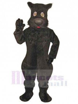 Superb Strong Black Dog Mascot Costume Animal
