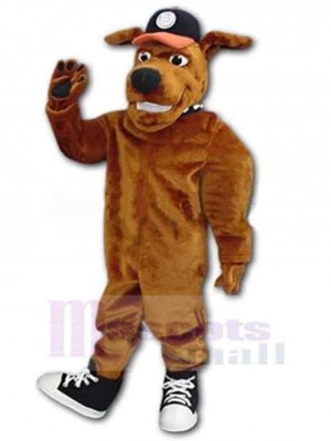 Brown Plush Dog Professional Muttnik Mascot Costume Animal Adult