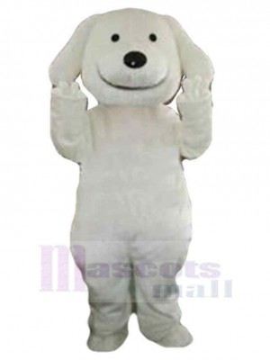 White Puppy Dog Mascot Costume Animal Fancy Dress