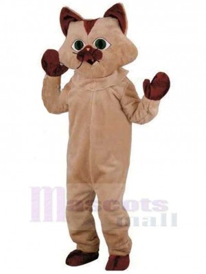 Funny Brown Cat Mascot Costume Animal Halloween