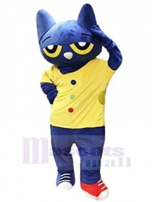 Cute Pete The Cat Mascot Costume Animal