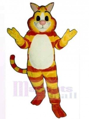 Friendly Cheshire Cat Mascot Costume Animal