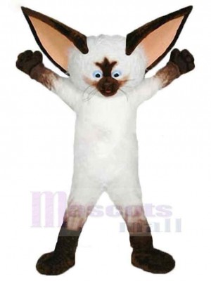 Big-eared White Civet Cat Mascot Costume Animal