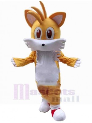 Comical Yellow Cat Mascot Costume Animal