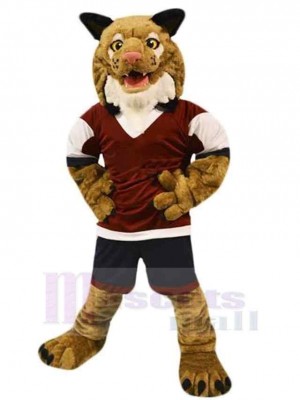 Cool Strong Sport Wildcat Mascot Costume Animal