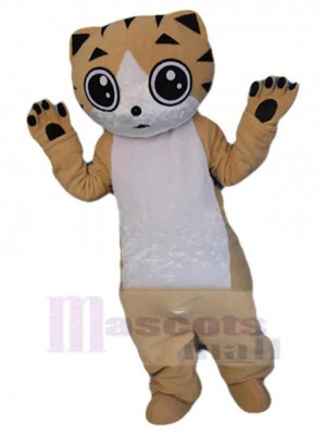 Golden Kitten Cat Mascot Costume Animal