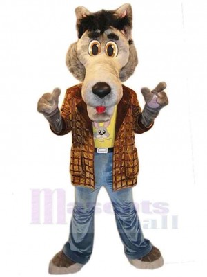 Wolf mascot costume
