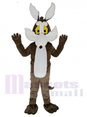 Wile E. Coyote Wolf Mascot Costume Animal with Long Nose