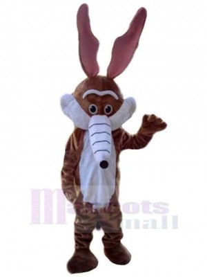 Antic Wolf Mascot Costume Animal with Long Ears and Nose