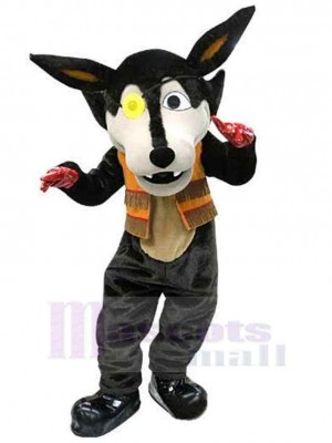 Wolf mascot costume
