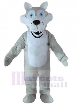 Light Gray Wolf Mascot Costume Animal