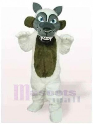 Gray Brown And White Wolf Mascot Costume Animal