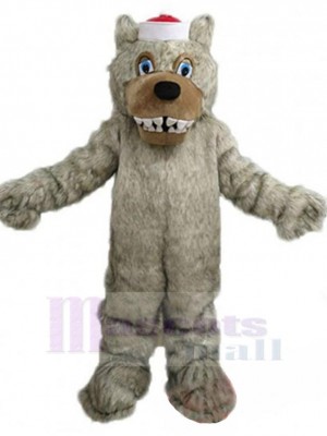 North Carolina Wolf Mascot Costume Animal with Big Teeth