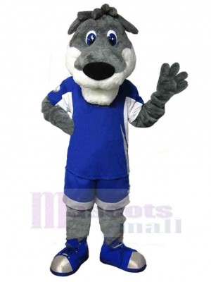 Adorkable Gray Wolf Mascot Costume Animal