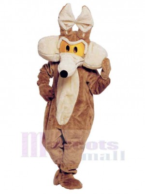 Delicate Brown Coyote Wolf Jackal Mascot Costume Adult