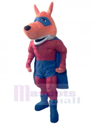 Super Orange Wolf Mascot Costume Animal