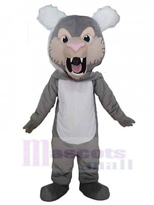 Ferocious Gray Tiger Mascot Costume Animal