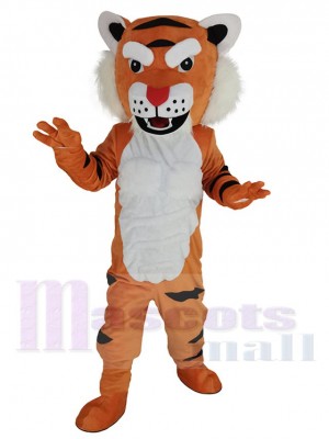 Orange Tiger Mascot Costume Animal with Red Nose